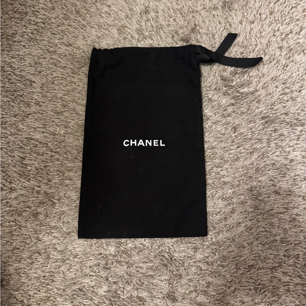 CHANEL Black Drawstring Dust Bag